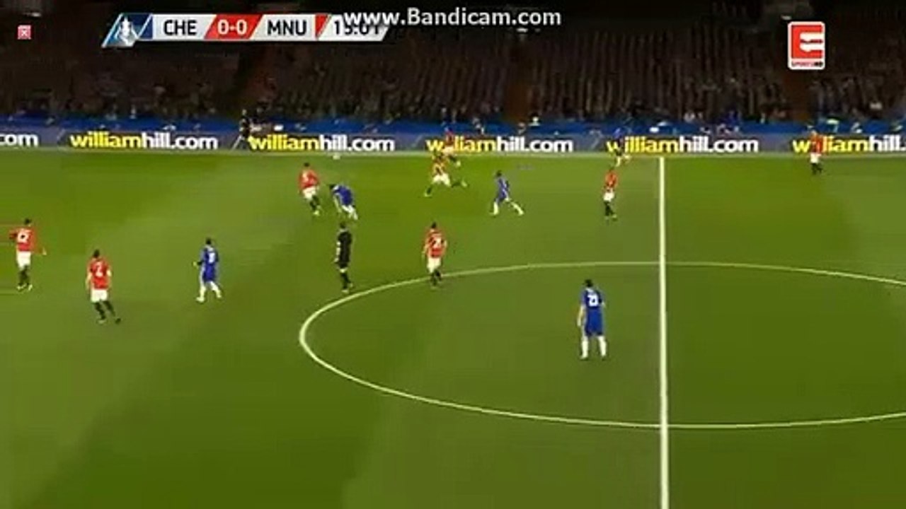 Eden Hazard  Incredible  Miss   - Chelsea 1-0 Manchester United Fa Cup