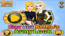 Elsa And Barbies Army Look - Disney Frozen Princess Elsa & Barbie Makeup & Dress Up Games