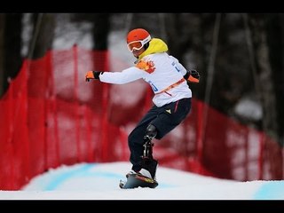 Stefan Losler (3rd run) | Men's para snowboard cross | Alpine Skiing | Sochi 2014 Paralympics