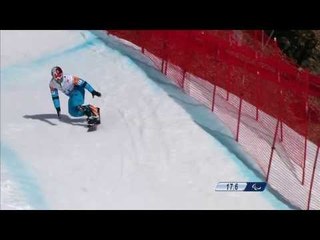 Patrice Barattero (3rd run) | Men's para snowboard cross | Alpine Skiing | Sochi 2014 Paralympics