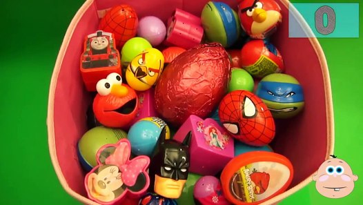 NEW Huge 101 Surprise Egg Opening Kinder Surprise Elmo Disney Pixar ...