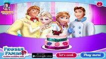 ♛ Frozen Family Cooking Wedding Cake : Disney Princess Frozen Elsa And Anna / Cooking Game