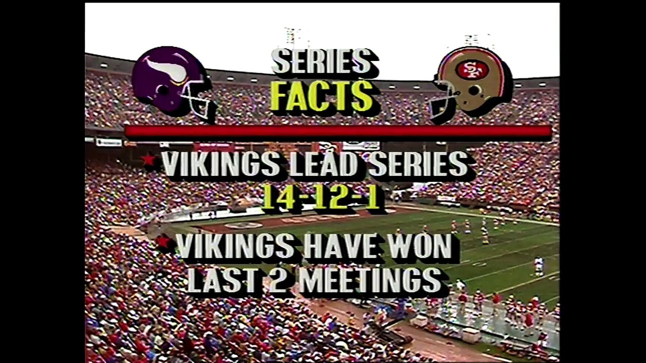 1988-01-09 NFC Divisional Minnesota Vikings vs San Francisco 49ers
