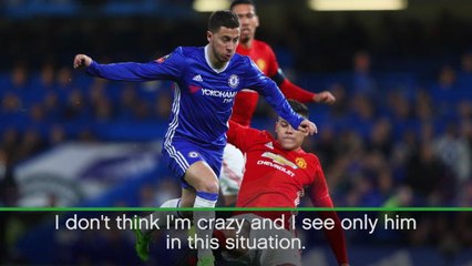 Conte unhappy with tackles on Hazard