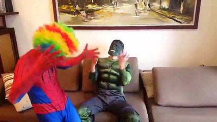 #SPIDERMAN vs IRONMAN became GhostFace Funny Threatening Scream w/ Real Life Superhero Fun
