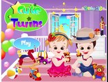 BAD BABY TWINS CARE GAME INCLUDES CUTE BAD BABY FOOD FIGHT, SLEEPING SICK BABY - BABY CARE