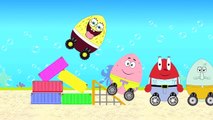 SpongeBob SquarePants Surprise Egg Ride Mini Cars With His Friends - Suprise Eggs For Chil