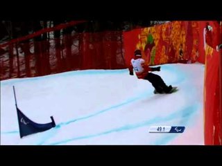 Aitor Puertas Marin (1st run) | Men's para snowboard cross | Alpine Skiing | Sochi 2014 Paralympics