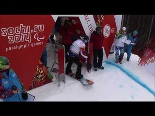 Megan Harmon (2nd run) | Women's para snowboard cross | Alpine Skiing | Sochi 2014 Paralympics
