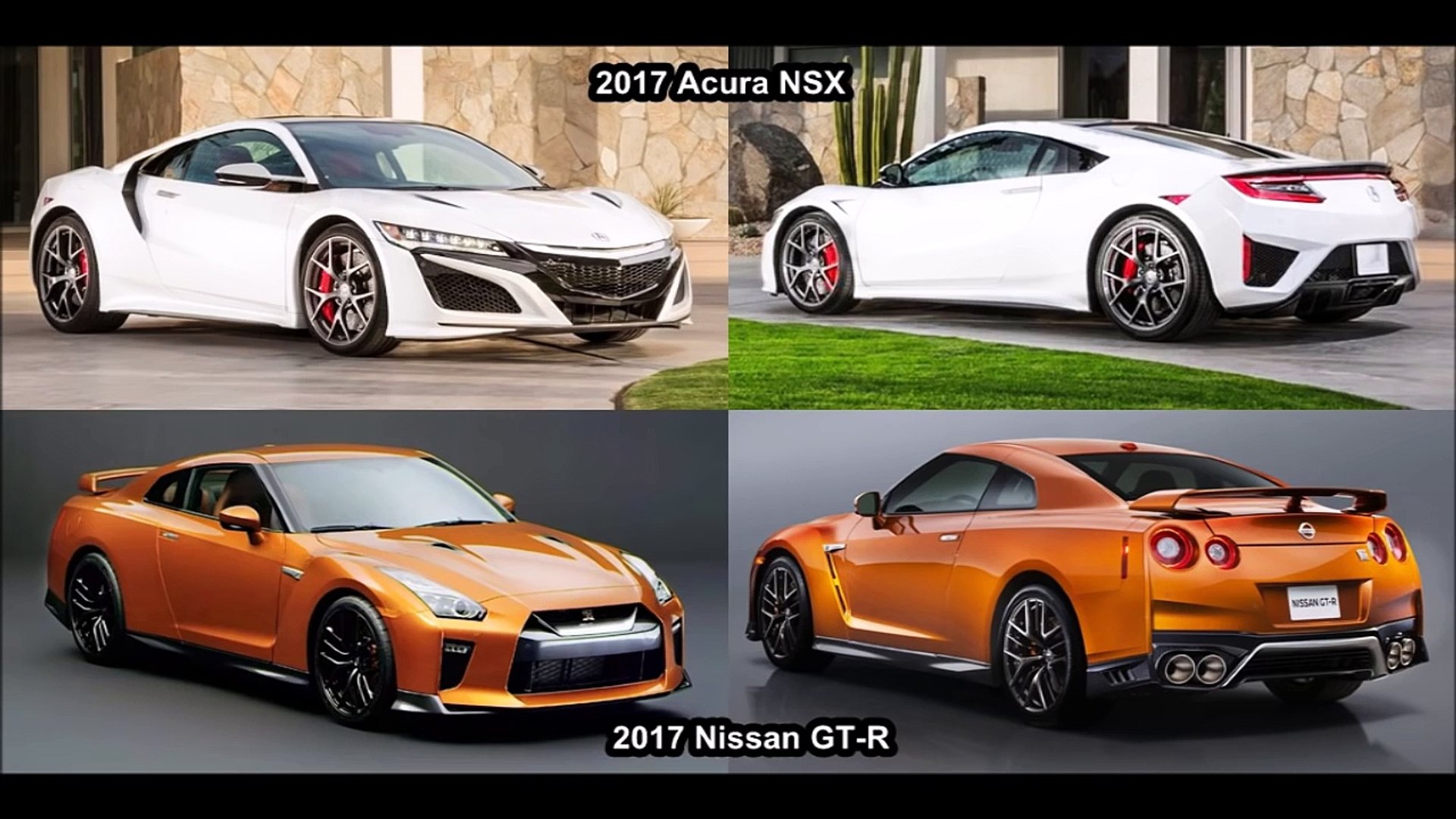 17 Acura Nsx Vs 17 Nissan Gt R Design Video Dailymotion