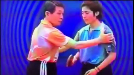 三木卓球教室。フォアハンドドライブ、ラケットの重さで打つ