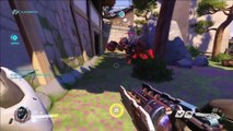 Overwatch: Reinhardt and Ana tried to coordinate a trap. It backfired.