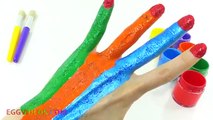Finger Family Nursery Rhymes Learn Colors for Children Body Paint Song Learning Video EggVideos.com
