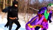 Batman vs the Joker vs Batgirl with Spiderman! Batman Kisses Batgirl in Real Life! Superhero Movie!