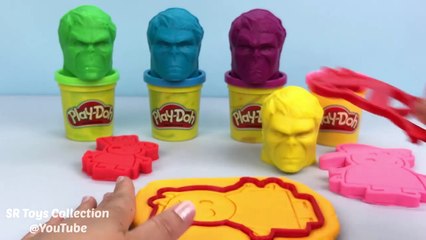 Learn Colors Video for Kids with Play Doh Hulk with Peppa Pi