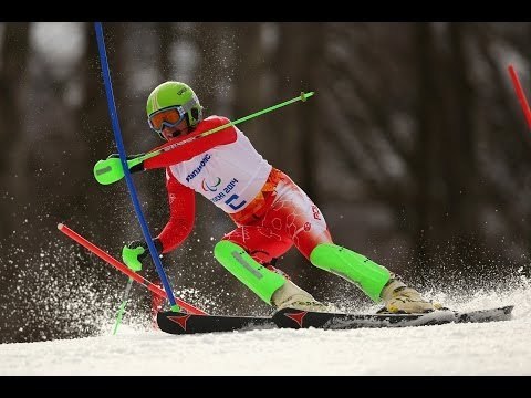Maciej Krezel (1st run) | Men's slalom visually impaired | Alpine skiing | Sochi 2014 Paralympics