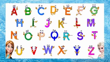 Play Doh Frozen ABC SONG FOR CHILDREN - Play Doh Frozen Alphabet - Kids Learning Songs