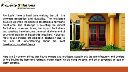 Top FAQs related to Impact Resistant Front Doors