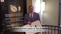 What are the five different types of Tax Preparers