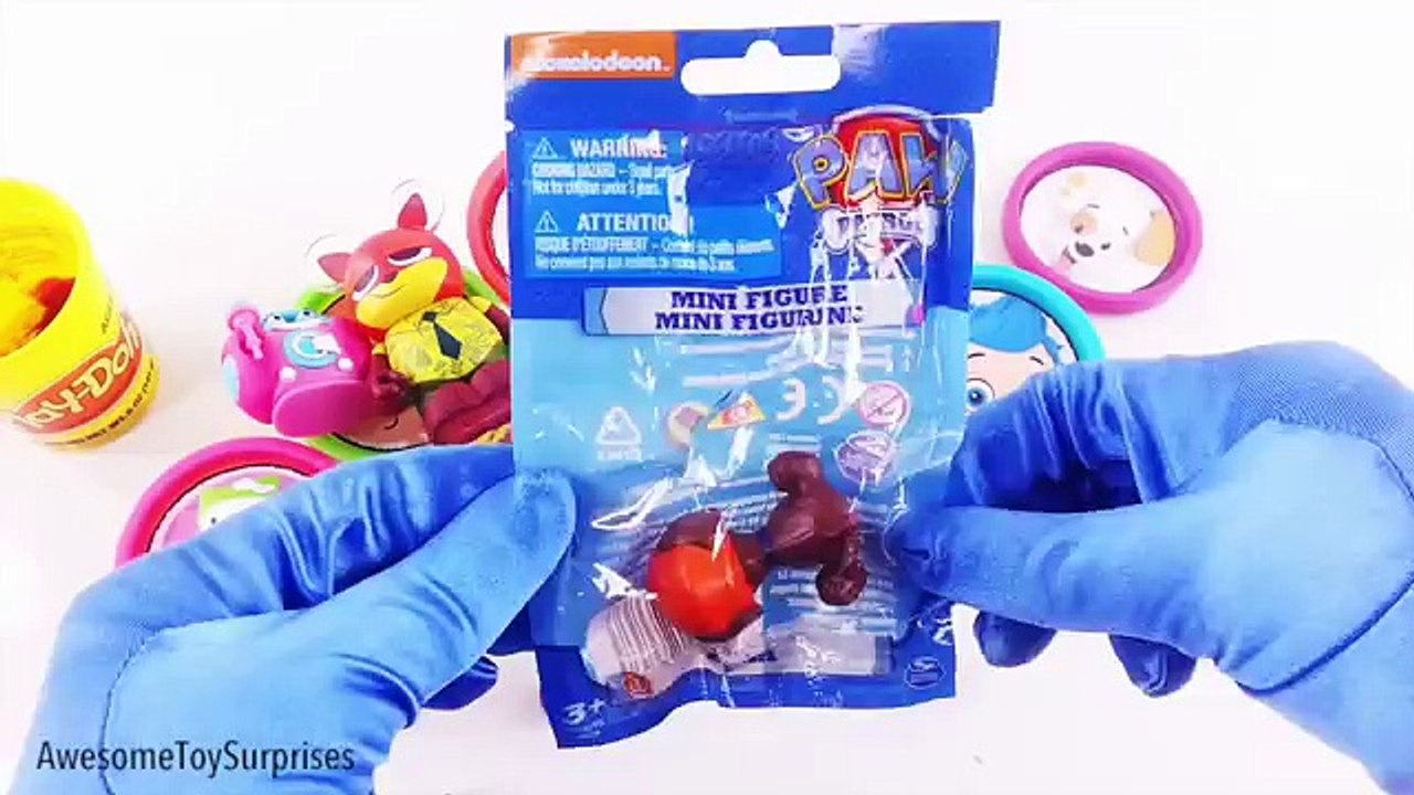 Bubble Guppies Play-Doh Surprise Eggs Dippin Dots Jelly Beans Skittles Toy Surprises! Lear