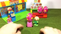Anpanman Stop-Motion Animation: Stuck in Play-Doh Mud feat. Mario Surprise Eggs With Pixar