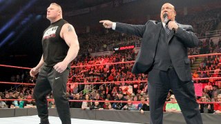 Brock Lesnar aims to shatter Goldberg's fantasy at WrestleMania- Raw, March 13, 2017