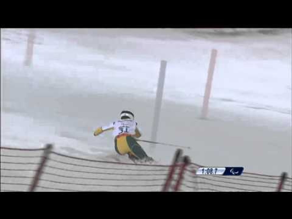 Mitchell Gourley (2nd run) | Men's slalom standing | Alpine skiing | Sochi 2014 Paralympics