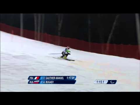 Alexey Bugaev (2nd run) | Men's slalom standing | Alpine skiing | Sochi 2014 Paralympics