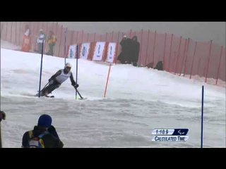 Adam Hall (2nd run) | Men's slalom standing | Alpine skiing | Sochi 2014