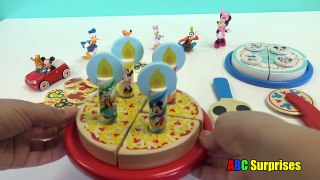 Learn How to Count Numbers for Kids Mickey Mouse Clubhouse Wooden Pizza Birthday Cake ABC Surprises-hePUr6tAkyI