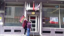 Ağrı'dan Avrupa'ya Tepki… Otel İşletmecisi Otelindeki Almanya Bayrağını Kaldırttı
