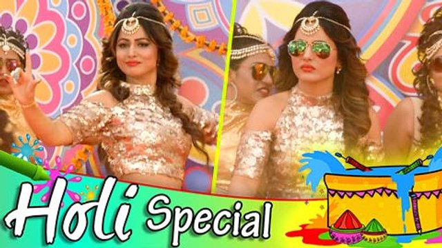 Heena Khan Gorgeous Performance On Holi Celebration - Holi 2017 | Exclusive Interview | TellyMasala