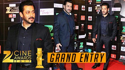 Salman Khan GRAND ENTRY At Zee Cine Awards 2017