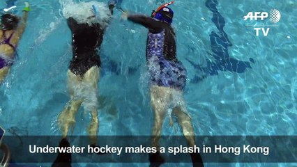 Different strokes: Underwater hockey makes splash in Hong Kong