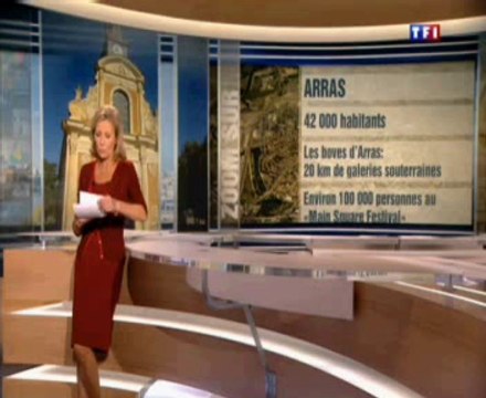 Arras au JT de 13h de TF1 le 06 octobre 2013 : Zoom sur la ville d’Arras