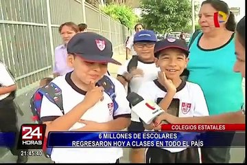 Más de 6 millones de estudiantes iniciaron año escolar en todo el país