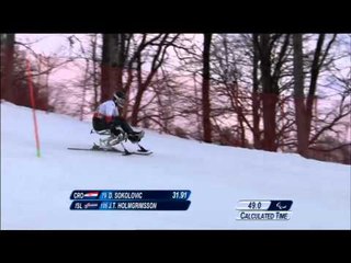 Johann Thor Holmgrimsson (1st run) | Men's slalom sitting | Alpine skiing | Sochi 2014 Paralympics
