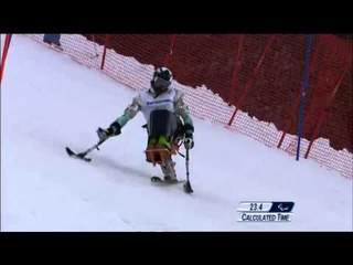 Gal Jakic (1st run) | Men's slalom sitting | Alpine skiing | Sochi 2014 Paralympics
