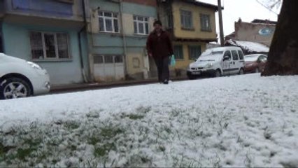 Mart Ayında Yağan Kar Kütahyayı Beyaza Bürüdü