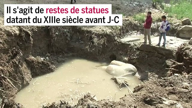 Égypte : découverte d’une probable statue de Ramsès II dans la banlieue du Caire