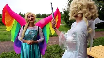 Ariel Mermaid vs Ursula! w/ Spiderman & Frozen Elsa, Pink Spidergirl, Joker, Anna & Malefi