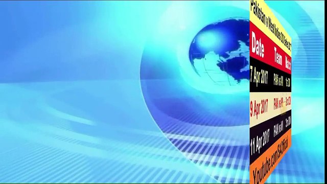 Pakistani vs West Indies T20,ODI and Test Series Schedule 2017