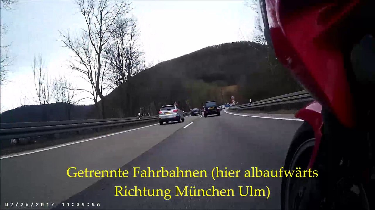 A8 albaufstieg mit honda cbf600 sa