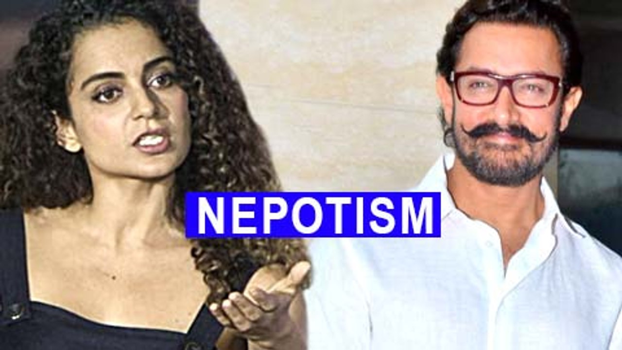 Aamir Khan SMARTLY ANSWERS Kangana Ranaut's NEPOTISM Remark | Kangana Ranaut-Karan Johar Controversy