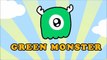 The Cute Green Monster: Learn Colors, Teach Colors with Monsters for Kids