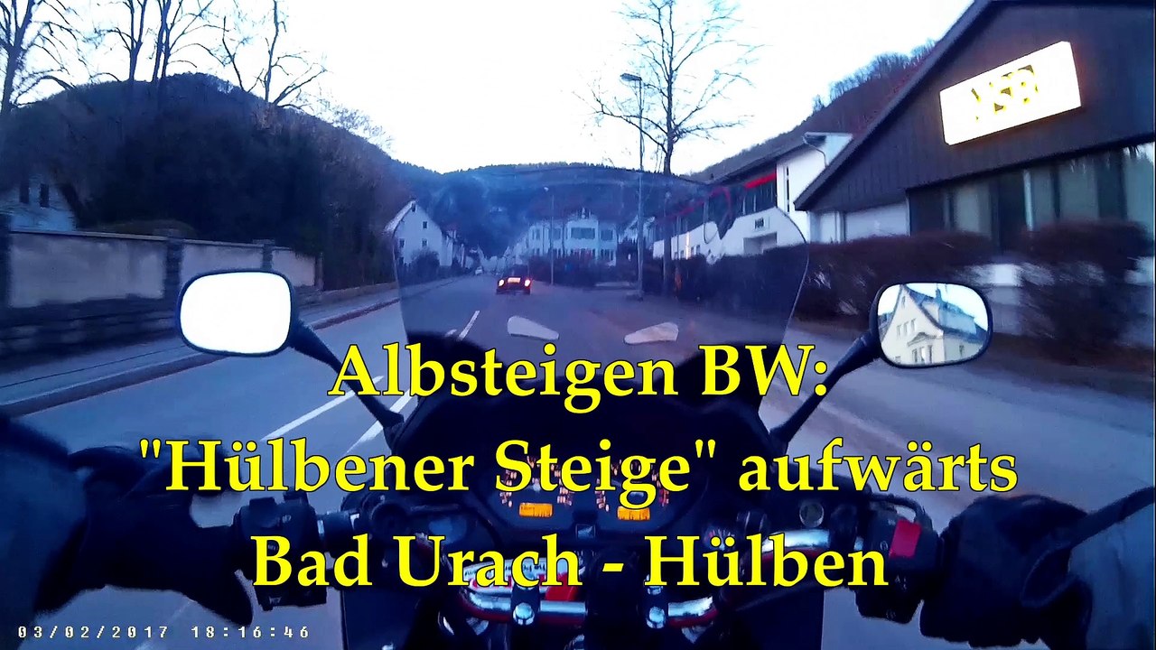 Hülbener albsteige aufwärts honda cbf600 sa