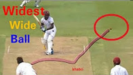 TOP 10 WORST WIDE BALLS BOWLED IN CRICKET - Too Far To Hit The Ball - Widest Wide Ball Ever