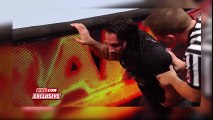 Seth Rollins is helped out of the arena after his encounter with Triple H  Raw Fallout, Mar 13, 2017