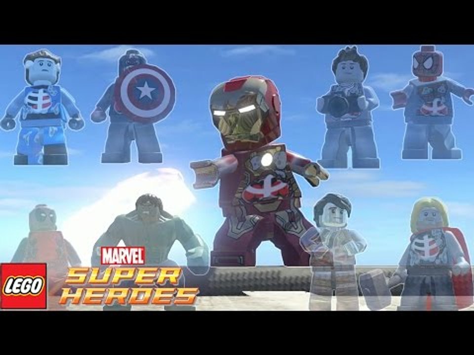 Zombie Heroes Spider-Man, Deadpool, Iron Man, Captain America vs Hulk in LEGO Marvel Super Heroes