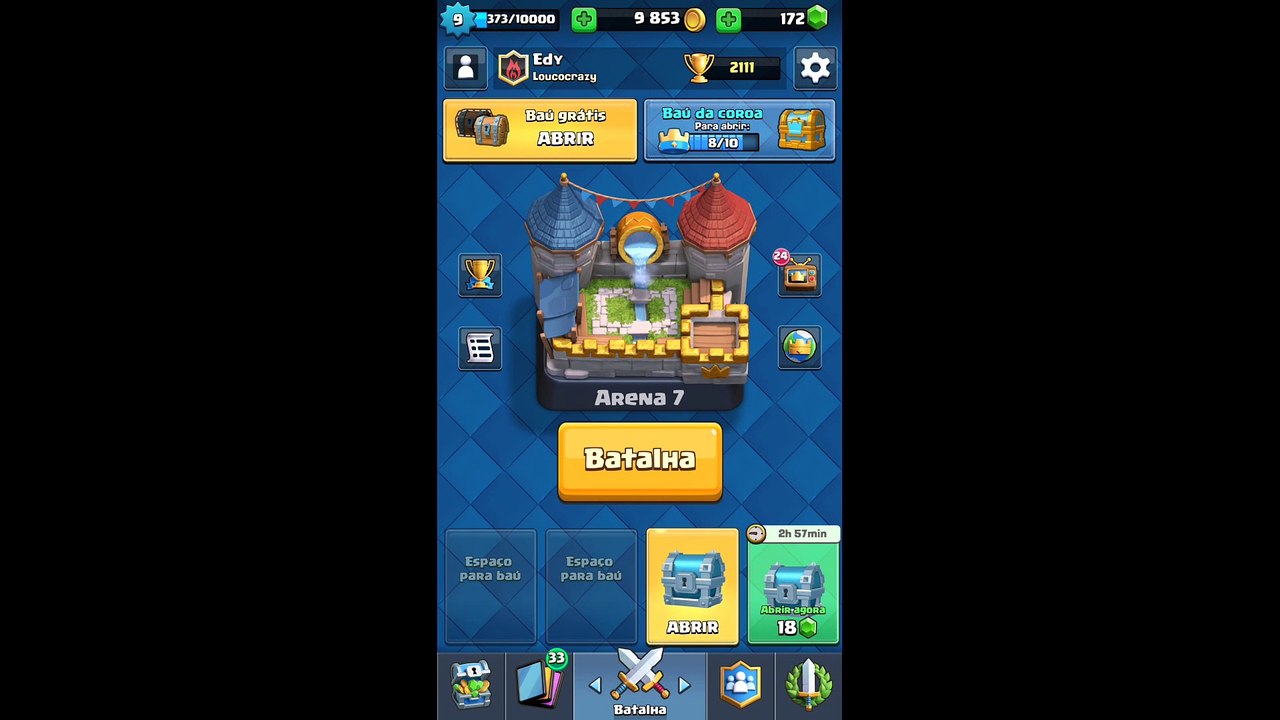 ABRINDO BAU DO CLA, CLASH ROYALE